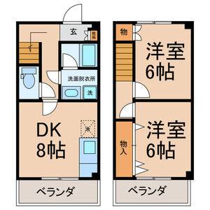 2DK 間取り図