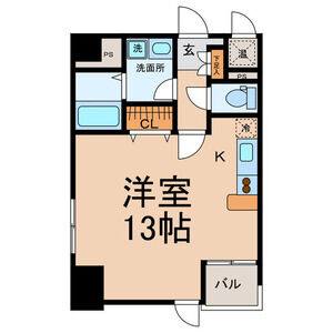 ワンルーム 間取り図