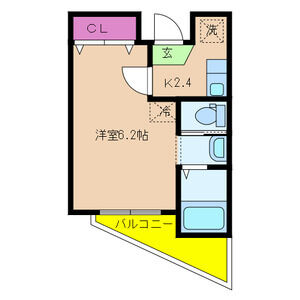 1K 間取り図