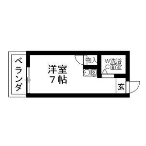 ワンルーム 間取り図