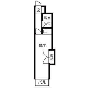 ワンルーム 間取り図