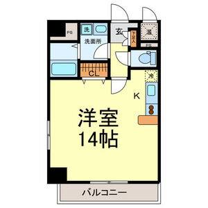ワンルーム 間取り図