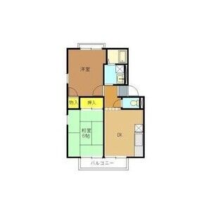 2DK 間取り図