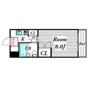 1K 間取り図
