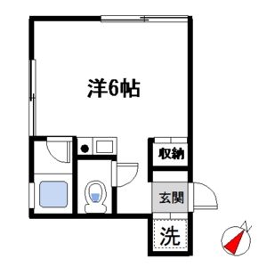 ワンルーム 間取り図
