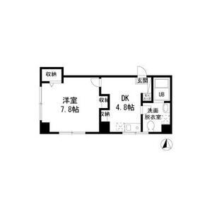 1DK 間取り図