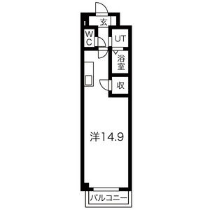ワンルーム 間取り図