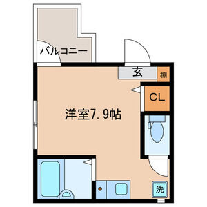 ワンルーム 間取り図