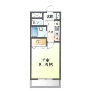 1K 間取り図