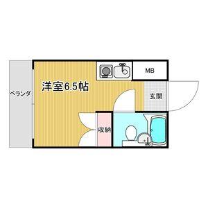 ワンルーム 間取り図