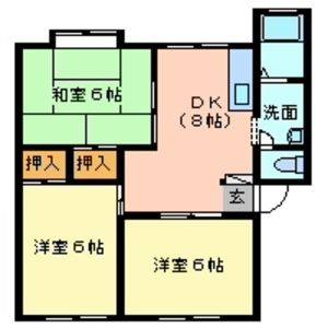 3DK 間取り図