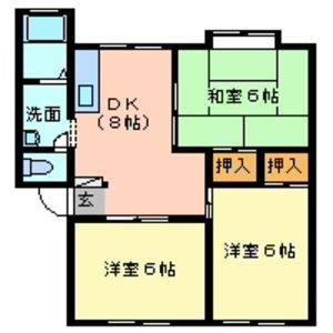3DK 間取り図