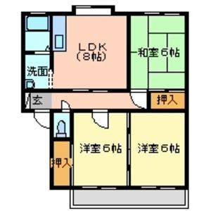 3DK 間取り図