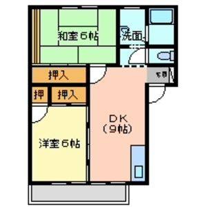 2DK 間取り図