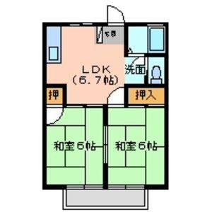 2DK 間取り図