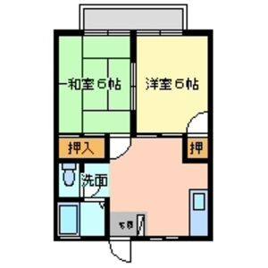 2DK 間取り図