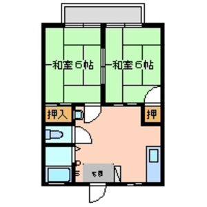 2DK 間取り図