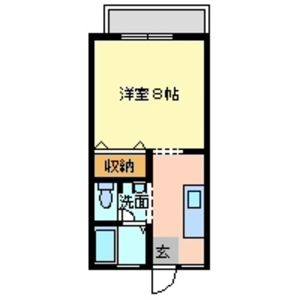 1K 間取り図