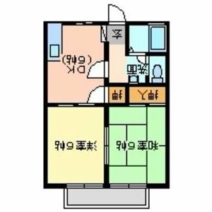 2DK 間取り図