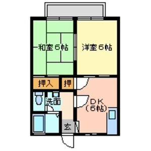 2DK 間取り図