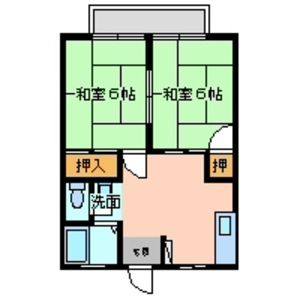 2DK 間取り図