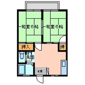 2DK 間取り図