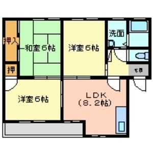 3DK 間取り図
