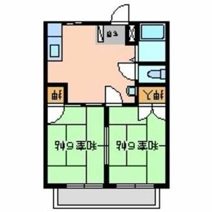 2DK 間取り図
