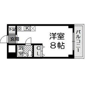ワンルーム 間取り図