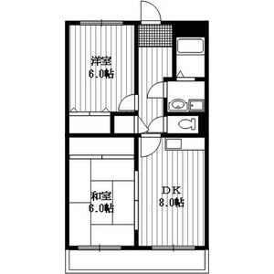 2DK 間取り図