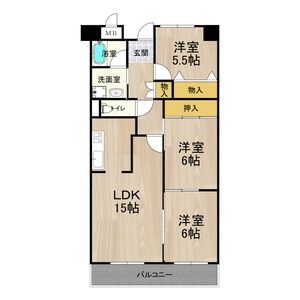3LDK 間取り図