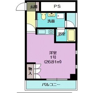 ワンルーム 間取り図