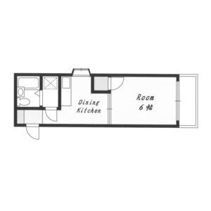 1DK 間取り図