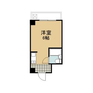 1R 間取り図