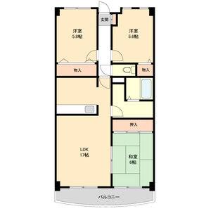 3LDK 間取り図