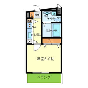 1K 間取り図