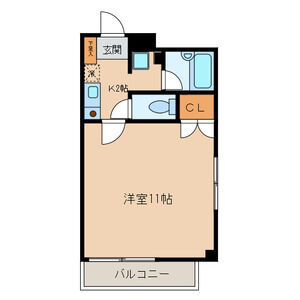 1K 間取り図