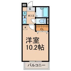 1K 間取り図