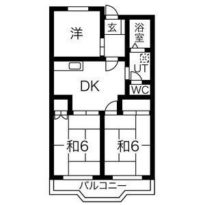 3DK 間取り図