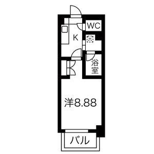 1K 間取り図