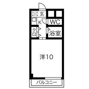 1K 間取り図