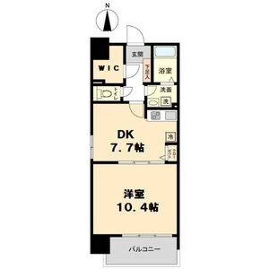 1DK 間取り図