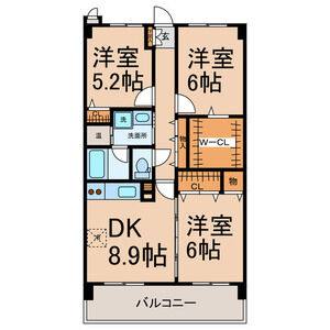 3DK 間取り図