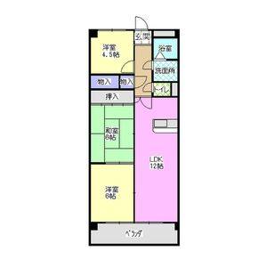 3LDK 間取り図