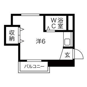 ワンルーム 間取り図