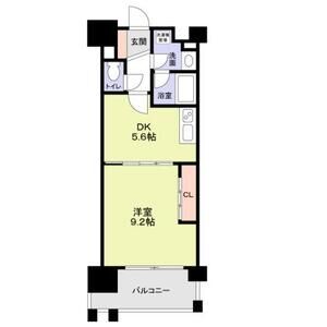 1DK 間取り図
