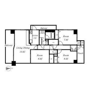 3LDK 間取り図