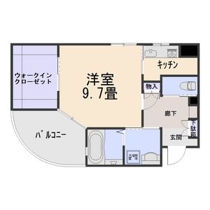 1K 間取り図