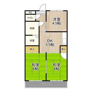 3DK 間取り図
