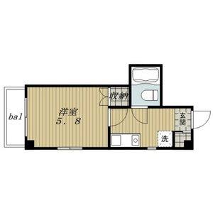 1K 間取り図